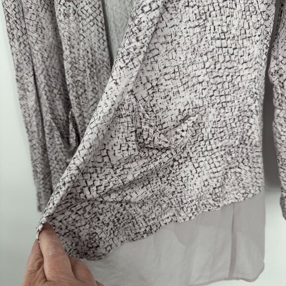 LOGO by Lori Goldstein Women's Tunic Cardigan Size Medium - Picture 4 of 6